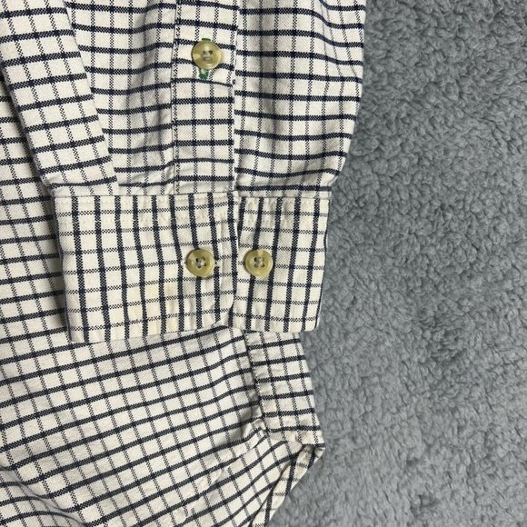 Tommy Hilfiger Mens X-Large Long Sleeve Shirt Blue Plaid Gingham Button Down XL - Picture 5 of 8